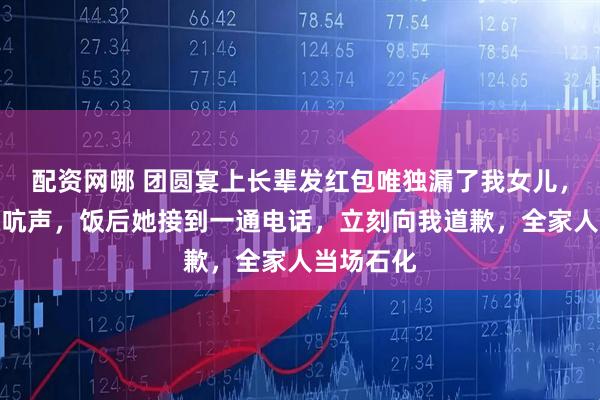 配资网哪 团圆宴上长辈发红包唯独漏了我女儿，我淡定没吭声，饭后她接到一通电话，立刻向我道歉，全家人当场石化