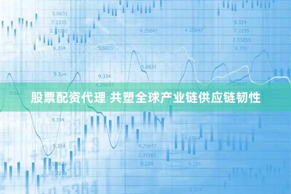 股票配资代理 共塑全球产业链供应链韧性